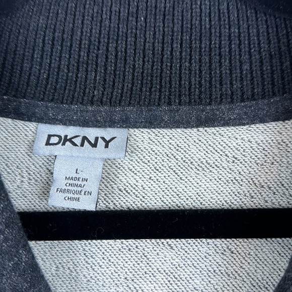 DKNY Men’s Button Up Cardigan Black Size Large - Picture 5 of 9